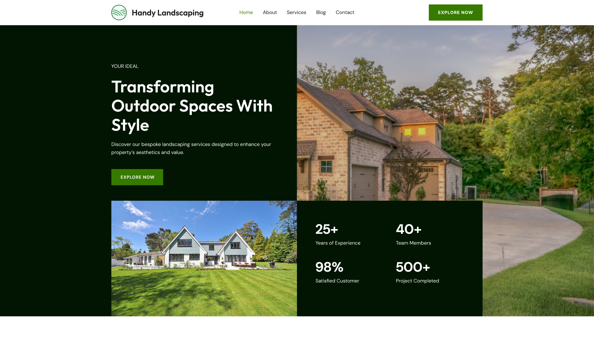 handy Landscapes Website Cover