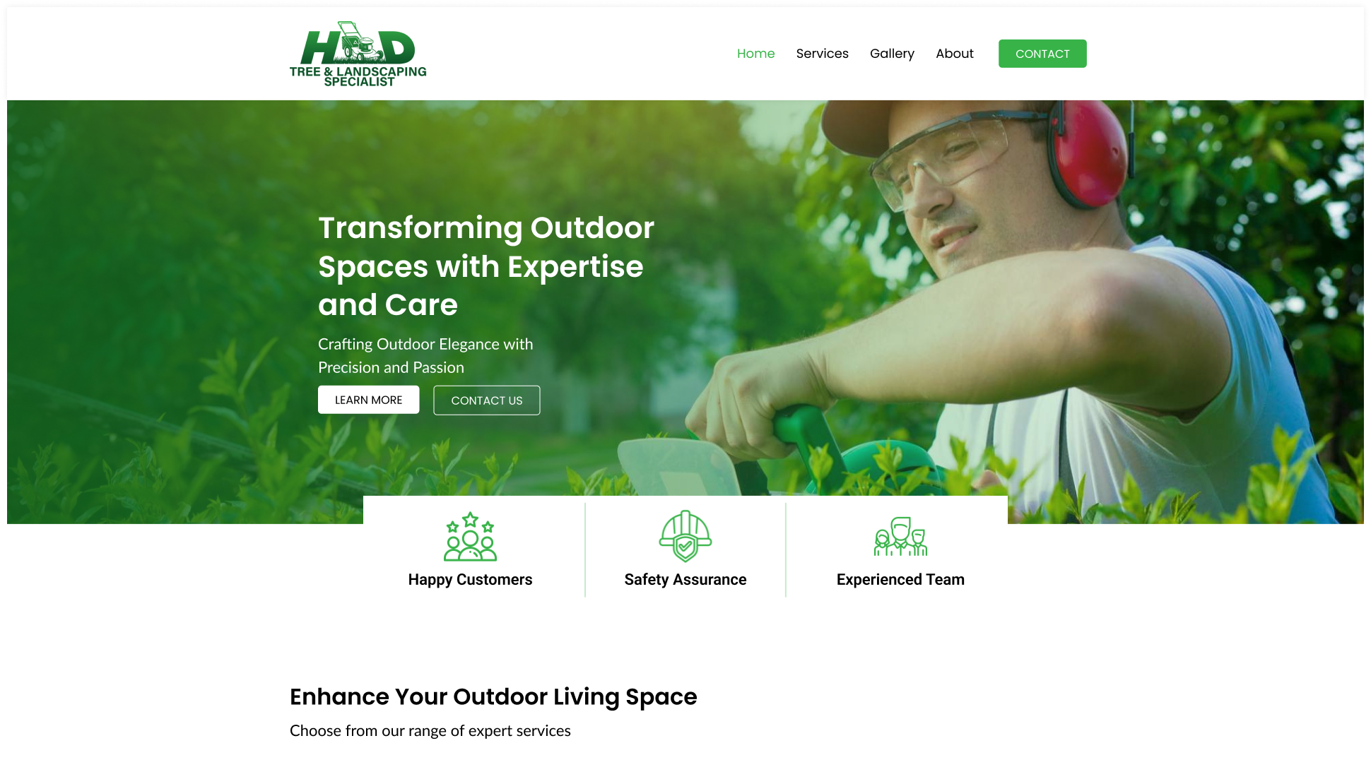 HD Tree Landscaping Website Cover