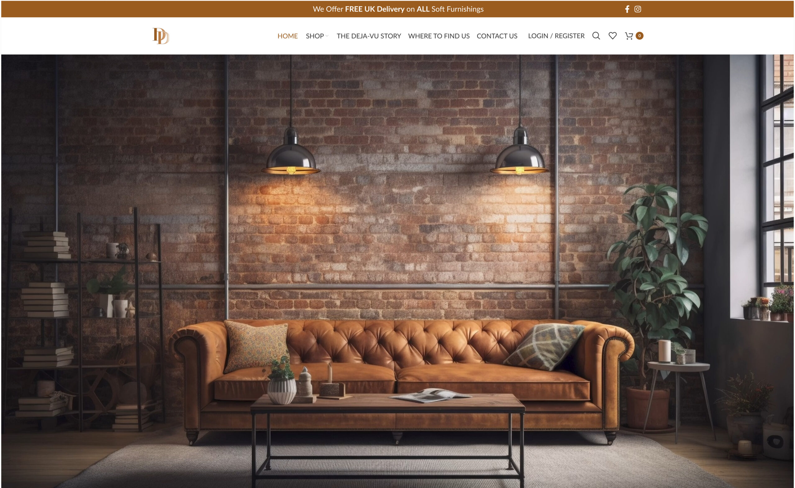 Sample Ecommerce Site: Deja-Vu Interiors